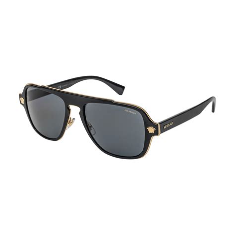 men's versace black sunglasses|are versace sunglasses polarized.